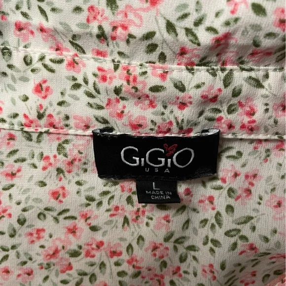 Shop Zoco 🩷💐🌸 Floral Pink two pattern button down Blouse top shirt - Picture 7 of 11